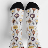 クリスマスのシンプル休日のエレガント贈り物MONOGRAM ソックス (上部)