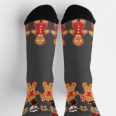 クリスマスのシンプル休日のエレガント贈り物MONOGRAM ソックス (上部)