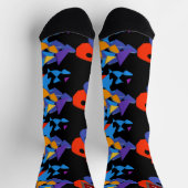 クリスマスのシンプル休日のエレガント贈り物MONOGRAM ソックス (上部)