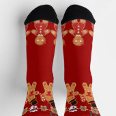 クリスマスのシンプル休日のエレガント贈り物MONOGRAM ソックス (上部)