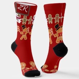 クリスマスのシンプル休日のエレガント贈り物MONOGRAM ソックス