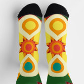 クリスマスのシンプル休日のエレガント贈り物MONOGRAM ソックス (上部)