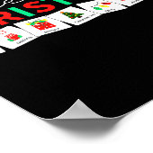 クリスマスのシンボル特別支援教育教師スピーチ ポスター (角)