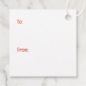 クリスマスのシーズンのシー・ズー犬 フェイバータグ (裏面)