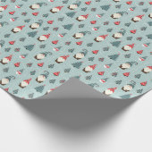 クリスマスのシームレスなパターンと格言、クリスマス ラッピングペーパー (角)