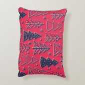 クリスマスのシームレスな色付き壁紙  アクセントクッション (裏面(縦))