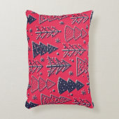 クリスマスのシームレスな色付き壁紙  アクセントクッション (正面(垂直))