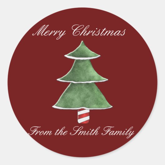 クリスマスのシール ラウンドシール (正面)