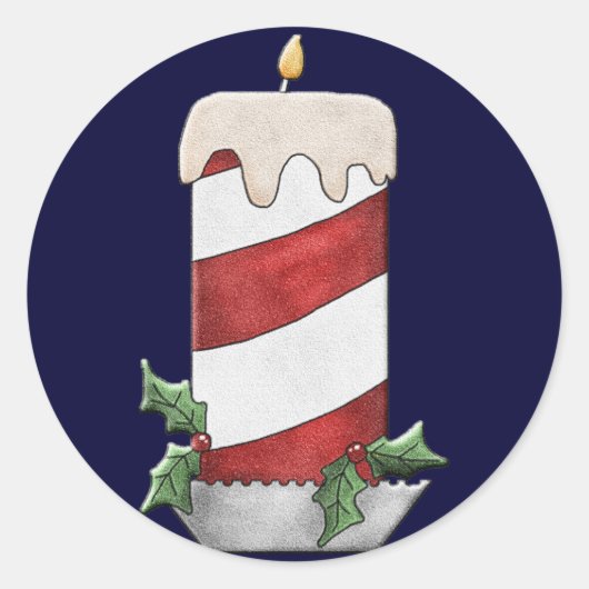 クリスマスのシール ラウンドシール (正面)