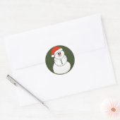 クリスマスのシール ラウンドシール (封筒)