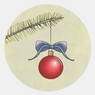 クリスマスのシール ラウンドシール