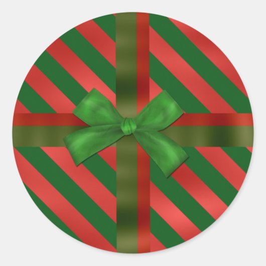 クリスマスのシール ラウンドシール (正面)