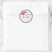 クリスマスのシール ラウンドシール (バッグ)