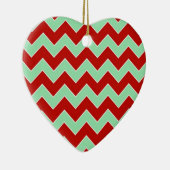 クリスマスのジグザグ形 セラミックオーナメント (右)