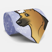 クリスマスのジャーマン・シェパード ネクタイ (ロール)