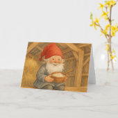 クリスマスのジュルトムテ カード (黄色い花)