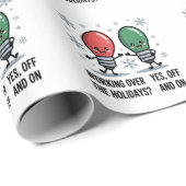 クリスマスのジョークで働おもしろいく ラッピングペーパー (ロールコーナー)