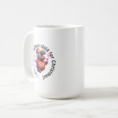 クリスマスのジョークとしてのカバ コーヒーマグカップ (正面左)
