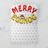 クリスマスのジョーク(ホリデー・エッグノッグ) ホリデー・カー シーズンカード (内部)