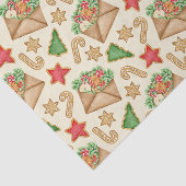 クリスマスのジンジャーブレッドのクッキーと手紙 薄葉紙 (詳細)