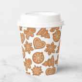 クリスマスのジンジャーブレッドクッキー 紙コップ (正面)
