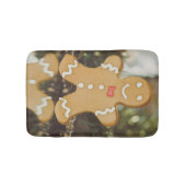 クリスマスのジンジャーブレッドマン バスマット (正面)