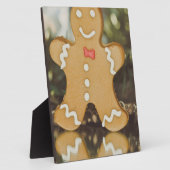 クリスマスのジンジャーブレッドマン フォトプラーク (側面)
