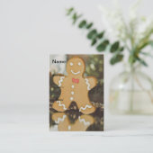 クリスマスのジンジャーブレッドマン 名刺 (スタンド正面)