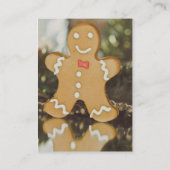 クリスマスのジンジャーブレッドマン 名刺 (裏面)