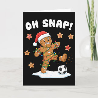 クリスマスのジンジャーブレッド Oh Snap クッキー クリスマス ホリデー カード