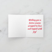 クリスマスのジンジャーブレッドSUV カード (内部)