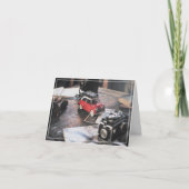 クリスマスのスキー旅行 カード (正面)