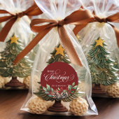 クリスマスのスクリプト ラウンドシール