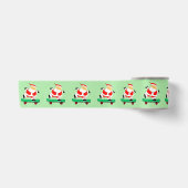 クリスマスのスケートボードのサンタ サテンリボン (正面)
