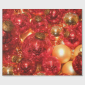 クリスマスのスタイリッシュな光沢がある照明は質を飾ります ラッピングペーパー (フラット)