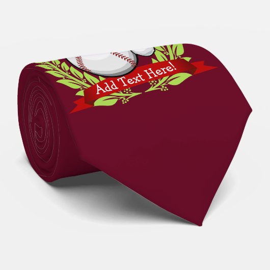 クリスマスのスタイルのサンタの帽子との野球 ネクタイ (ロール)