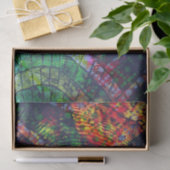 クリスマスのステンドグラスのデザインのティッシュペーパー 薄葉紙 (ギフト)