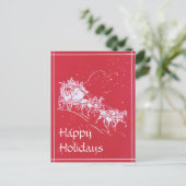 クリスマスのステージコ赤と白ーチ シーズンポストカード (スタンド正面)