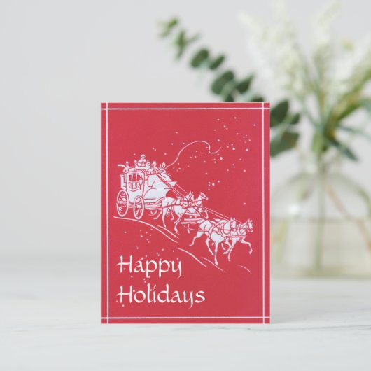 クリスマスのステージコ赤と白ーチ シーズンポストカード (スタンド正面)