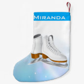 クリスマスのストッキングはアイススケートします スモールクリスマスストッキング (裏面)