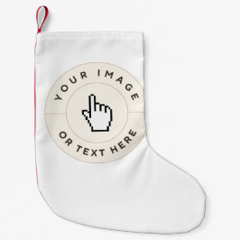 クリスマスのストッキングカスタム-文字（イメージの追加） スモールクリスマスストッキング