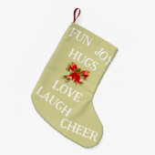 クリスマスのストッキング スモールクリスマスストッキング (正面 (吊り時))