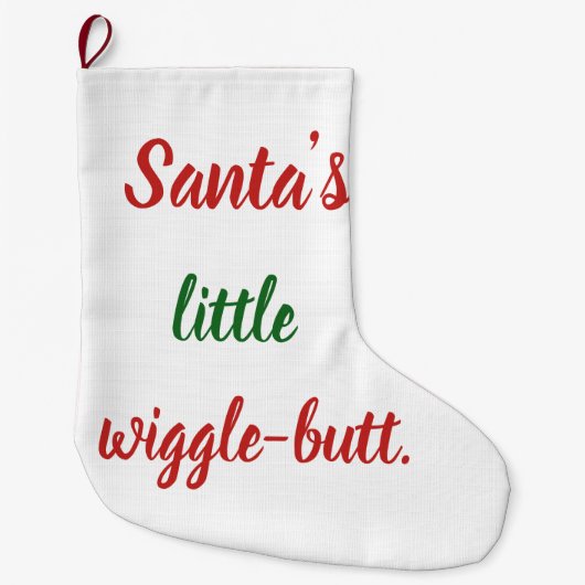 クリスマスのストッキング ラージクリスマスストッキング (正面)