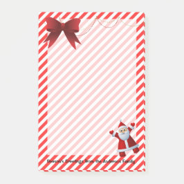 クリスマスのストライプ柄のサンタクロースのやることリスト ポストイット