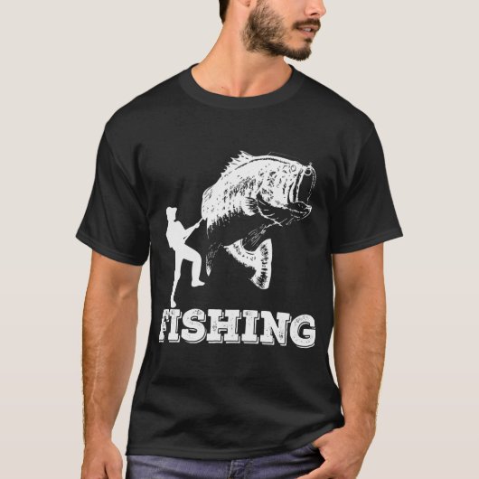クリスマスのストライプ柄のバス Tシャツ (正面)