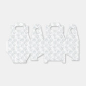 クリスマスのスノーフレーク模様の切妻用箱 フェイバーボックス (折り畳みなし)