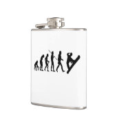 クリスマスのスノーボードの進化のスノーボード フラスク (左)