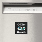 クリスマスのスノーマン先生と一緒 マグネット (インサイチュ (食洗機))