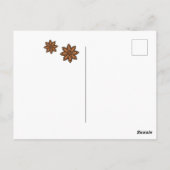 クリスマスのスパイス星アニスのシナモンオレンジ ポストカード (裏面)