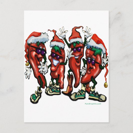 クリスマスのスパイス シーズンポストカード (正面)